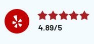 4.89 out of 5 on Yelp